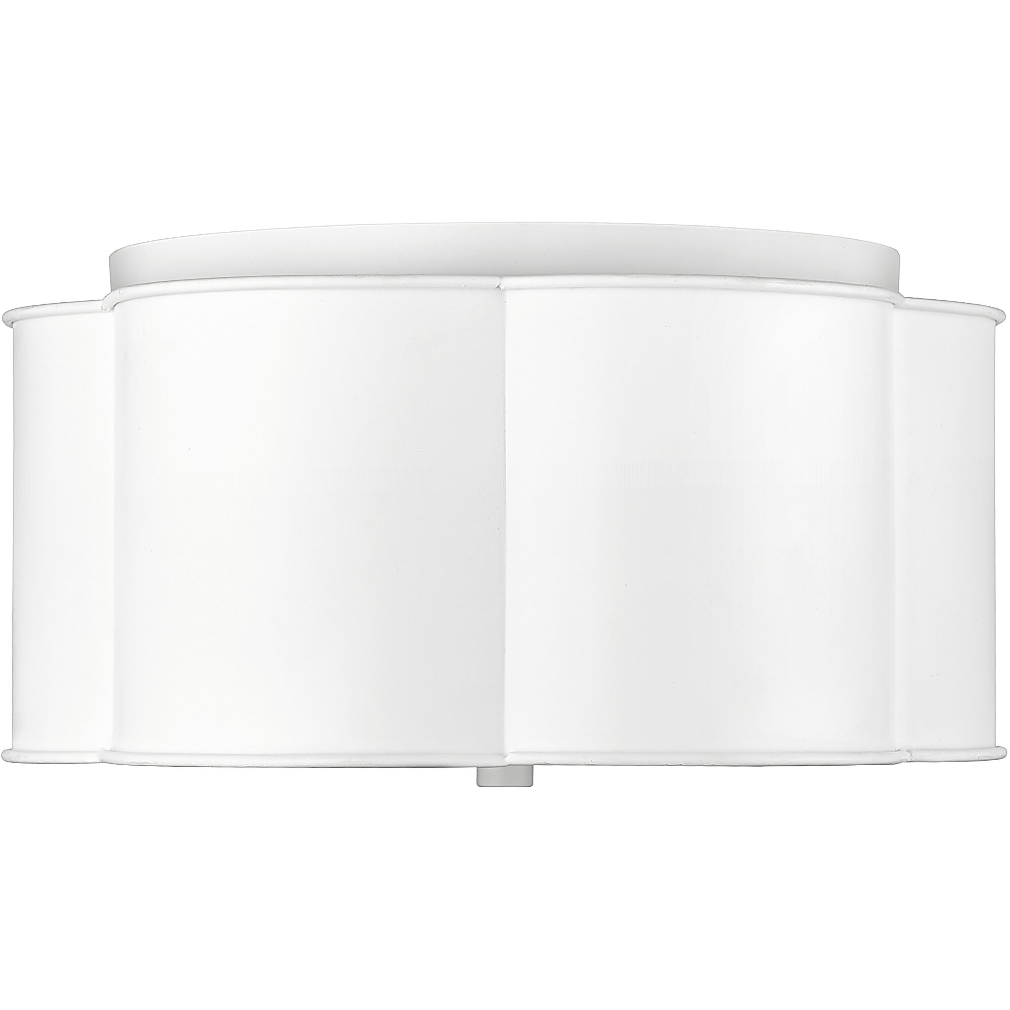 None 3 Light 14 inch Matte White Flush Mount Ceiling Light